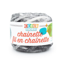 Lion Brand Yarn Titelgeschichte Chainette Yarn Charcoal