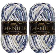 JubileeYarn Chenille-Garn  Kammgarn-Polyester  100 g/Strang  Sierra de la Plata  bunter mehrfarbiger Samt  Hkel- und Strickgarn  2 Strnge