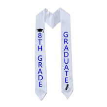 Aisosiks 8. klasse Graduation Stole Class of 2025 8. Grade Grad Sash 8. Grade Graduation Decorations 2025