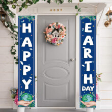 Glad Jordens Dag Dekorationer Udend?rs Jordens Dag Velkommen Verandaskilt Banner 22. april Milj?beskyttelse Jordens Dag Dekorationer og forsyning