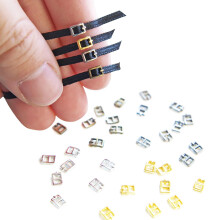 2 mm / 0,08'' (vnitrn prumer) Super drobn prezky Prezky na oblecen pro panenky Mini prezky ve 4 barvch Perfektn pro projekty it oblecen pro p