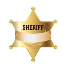 Joyful Artistry Sheriff -tarrat - 120 Sheriffin merkkitarraa Nimilappuja lapsille Nimimerkkitarrat Poliisin sheriffimerkit Sheriffin kunniamerkki lap
