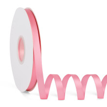 Peach Pink 3/8"""" X 50 Jaards Yksivrinen satiininauha Kaksipuolinen korkeatiheyspolyesterikangasnauha lahjojen krimiseen Hjuhlaksityt Hiusruset