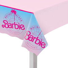 Amscan Tovaglia Barbie Malibu in plastica multicolore vibrante - 54"" x 96"" (1 pezzo) - Design resistente ed elegante - Perfetta per le feste dei