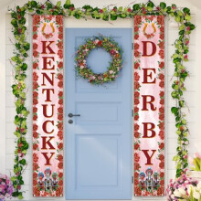 Kentucky Decorations kltri lversenyfuts a Rose veranda felirat szalagcmre Churchill Downs Day party dekorcik s kellkek otthonra - 12?71''