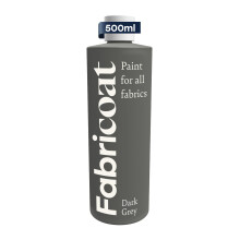 Fabricoat - Textielverf voor meubels - 17oz / 500ml Donkergrijs - Herstel of verander de kleur van banken Stoelen Bekleding Zacht meubilair Auto