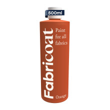 Fabricoat - Textielverf voor meubels - 17oz / 500ml oranje - Herstel of verander de kleur van banken Stoelen Bekleding Zacht meubilair Auto Inte
