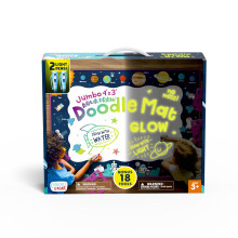 Chuckle & Roar - Aqua Draw Doodle Mat Glow - Water Colour Magic Mat - Wissen door de mat te laten drogen - Gemakkelijk overal te spelen - Vanaf 3