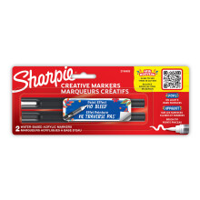 Sharpie SAN2196903 Creative Acrylic Markers - Brush Tip - Pack of 2