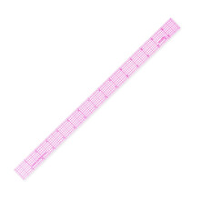 KEARING Transparentes Nhdiagramm-Lineal, Modedesign-Lineal, Sandwich-Linie, 1 x 15, transparentes Musterherstellungs-Kleiderherstellungslineal zum N