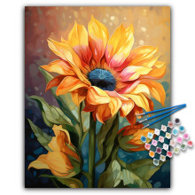Offito Paint by Numbers Kit felnotteknek kezdoknek Napraforg akril felnott festk kszletek szm szerint vszonra Napraforg digitlis olajos szmfe