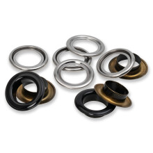 Prym sen Scheiben rot/silberfarbig vearbeitbar mit dem 542542 sen mit Unterlegscheiben 11 mm rot/silber verwendbar mit dem Vario Creative Tool 14 mm