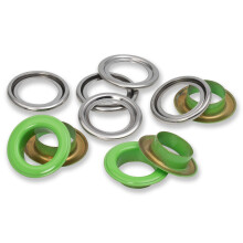 Prym sen Scheiben rot/silberfarbig vearbeitbar mit dem 542542 sen mit Unterlegscheiben 11 mm rot/silber verwendbar mit dem Vario Creative Tool 14 mm