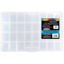 The Beadery Caja de almacenamiento de 32 compartimentos multicolor