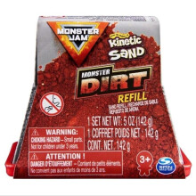 Spin Master Monster Jam - Kinetic Sand - Monster Dirt 5 oz. Navulpack (Rood)