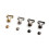 6mm/0.24'' (Inner Diameter) Super Tiny Overall Buckles and Studs Doll Mini Buckles for Doll Sewing Projects (20PCS) (Silver) 1