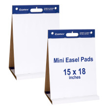 Comix Almohadillas Adhesivas para Caballete de Mesa Portαtil Papel de Rotafolio de 15 x 18 Pulgadas para Capacitaciσn Presentaciσn Reuniones Gara