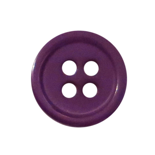 Knapper 1/2 tomme (1/2) 4 hul 10 stykker - (lilla) 1