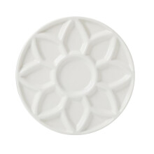 Paleta barev se 17 jamkami Paleta barev na porceln Keramick podnos Paletka na mchn akvarelu pro malbu akrylovm olejem a akvarelov kvaov malo