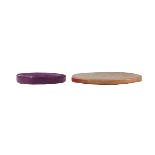 Knapper 1/2 tomme (1/2) 4 hul 10 stykker - (lilla) 2
