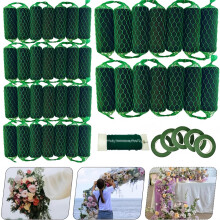 TBPA 42 Stck Blumenschaum-Girlande  27,6 Fu Blumenschaum-Girlande fr frische Blumen, Bogentr, Tischplatte fr knstliche Blumenarrangements fr