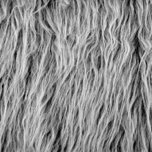 Namaakbontstof Kerst Winter Vierkantjes Shaggy Bontstof Patches Zwart Grijs 18x40 Inch voor doe-het-zelf Hobby Halloween Winterkostuumdecoratie