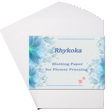 Rhykoka blottepapir til blomsterpresse 20 ark 20X26CM stort blomsterpressepapir Meget absorberende og genanvendeligt herbarium