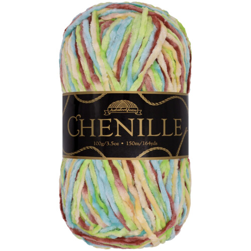 JubileeYarn Chenille Garngaren - Polyester - 100g/Sk