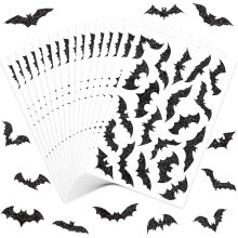 Bonieset 480 kpl Halloween Lepakot Tarrat Itsekiinnittyvt Halloween Lepakot Tarrat Ytaivas Musta Lepakot Muoto Tarrat Kirjekuorien sulkemiskortteih