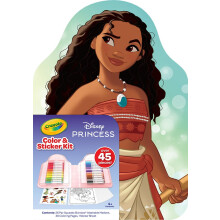 Crayola Disney Princess -vri- ja aktiviteettisetti 20 Disney Princess -vrityskirjan sivua Prinsessatarrat Lahja tytille ja pojille