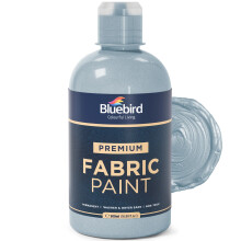 BLUEBIRD Stoffenverf Zilver 16,9 Fl Oz Permanente Stoffenverven voor de bekleding van kledingmeubels