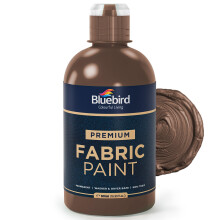 BLUEBIRD Stofverf, Vandyke Bruin, 500 ml, Permanente Stofverf voor Kleding, Meubelbekleding