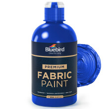 BLUEBIRD Stofverf, Pthalo Blauw, 500 ml, Permanente Stofverf voor Kleding, Meubilair