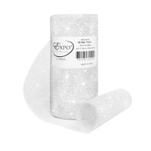 Expo International Decoratieve Fancy Foil Polka Dot Tulle, Rol/Spool van 6” X 50 Yards