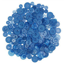 450-550 stuks verschillende maten knoppen voor naaien - blauwe ambachtelijke knoppen voor kunst DIY ambachten decoratie - 0,3-1 inch