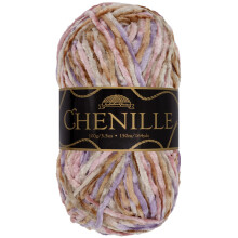 JubileeYarn Hilo de chenilla - Poliιster peinado - 100 g/madeja - Xangdu - Terciopelo multicolor abigarrado - Hilo de ganchillo y tejido - 1 made