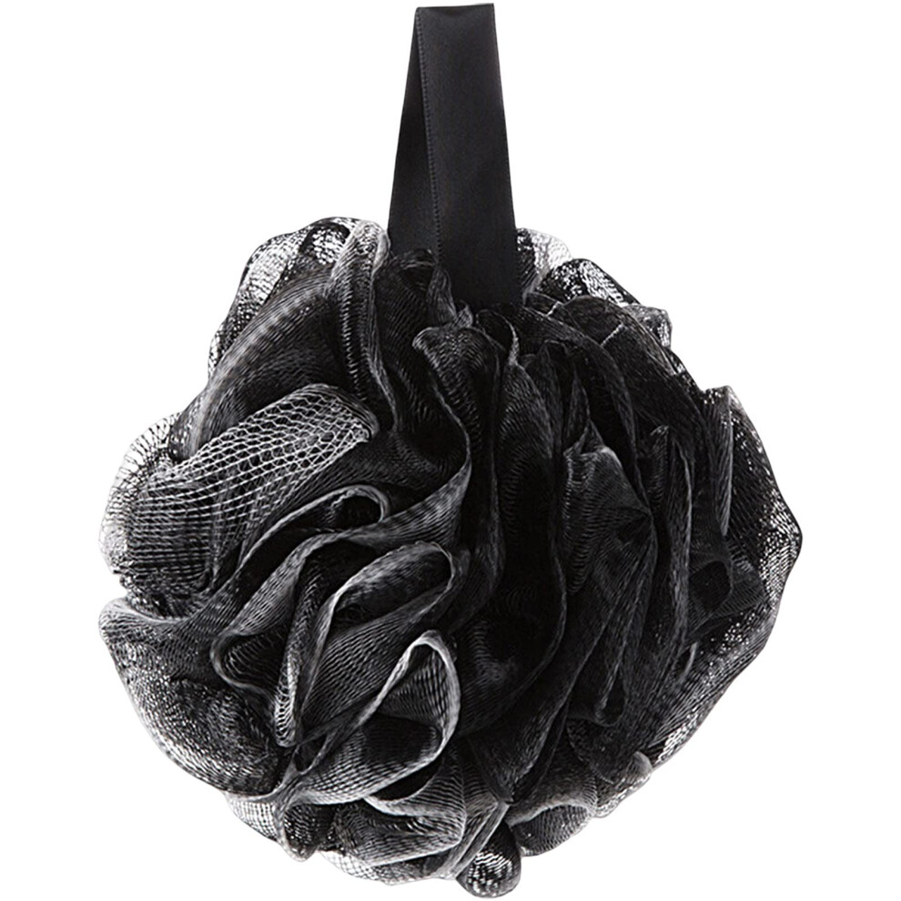 Bath Ball Shower Body Scrubber Body Wash Soft Ergonomic Grip Rich Foam Multifunctional Wash Sponge Black