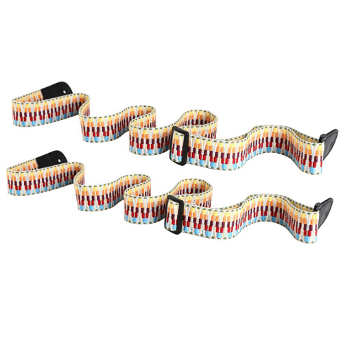 2-teiliges ukulele-gurt-set, regenbogenfarben, robust, für und außen 1