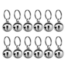 12 hundehalsband glocke anti-verlust anhänger 18 mm silber