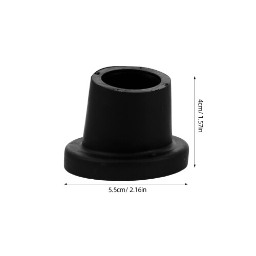 10Stk Robuste PVC Duschstuhlfuß Ersatz Schwarz Möbelbein Schutz 1