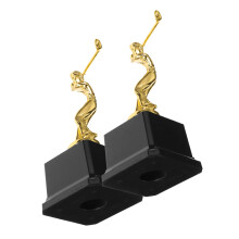 2Stk Golf Trophäe Dekorative Auszeichnung Athletentrophäe Ornament