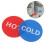 4 paar zelfklevende warm/ -labels, waterdicht, rood/ 11
