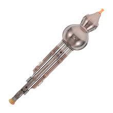 Chinese Hulusi In B-Sleutel - Verchroomd Kalebassen Instrument