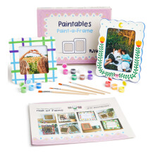 Pott'd Paint-a-Frame Pottery Painting Kit - Personalised Photo Frame DIY Craft Set - Includes, Photo Frames, Paints, and Step-by-Step Guide