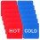 20 zelfklevende waterdichte warm/ -labels rood- 1