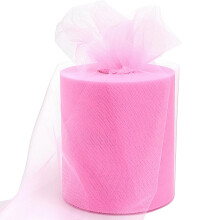 6"""" x 200 Yards Rosa tyll Tygrullar Rosa spole Tyllband fr gr-det-sjlv Tutu-kjol Brllopsdekoration Baby Shower Fdelsedagsfest Bakgrund Alla