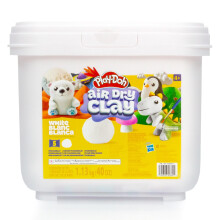 Seau d'argile sche l'air de marque Play-Doh, pte modeler blanche peindre, fournitures d'artisanat et d'art, fournitures d'artisanat, pt
