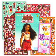 Moana-stickers voor kinderset - bundel met 4 vellen Moana-stickers voor meisjes verjaardagsfeestje goodiebags | Meer dan 200 Moana 2-stickers voo