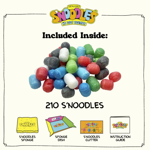 Schylling SNoodles - Kit de construction crative - Il suffit d'ajouter de l'eau - 4 ans et plus - Un kit 2