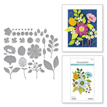 Spellbinders Vivid Blooms ge?st sterft metaal